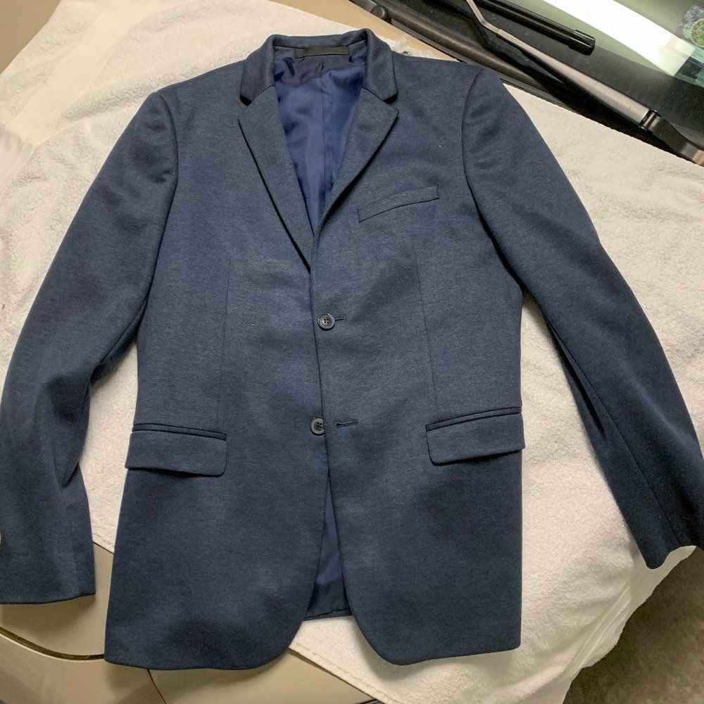 Topman Slim Skinny Navy Blazer 40R